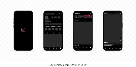 Instagram账号主页展示界面示例